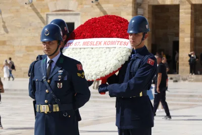 Anıtkabir Ziyareti etkinliğinden bir kare