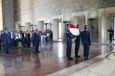 Anıtkabir Ziyareti etkinliğinden bir kare