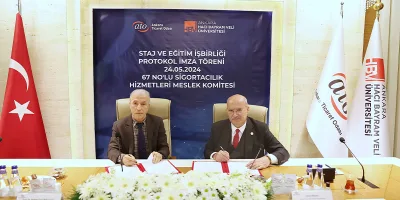 Hacı Bayram Veli Staj Protokolü etkinliğinden bir kare