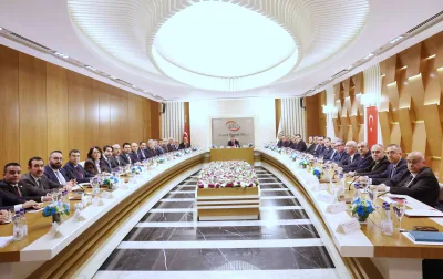 Cumhurbaşkanı Yardımcısı Cevdet Yılmaz ATO'da üyelerle buluştu